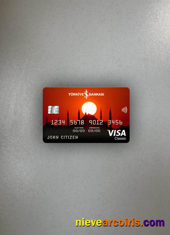 Turkey Bankasi bank visa classic card photolook